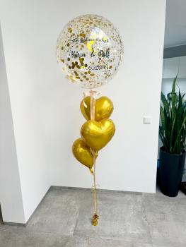 Personalisierter Bubble - Konfettiballon - ca. 60cm